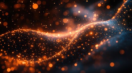 Poster - A stylized representation of a wave of light