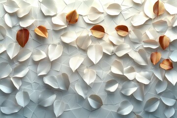 Poster - A detailed view of paper flowers