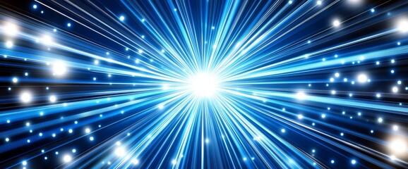 Poster - Futuristic electronic circuit technology background depicted in an abstract 2D illustration