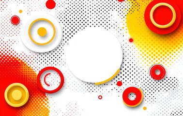 Poster - abstract background with circles