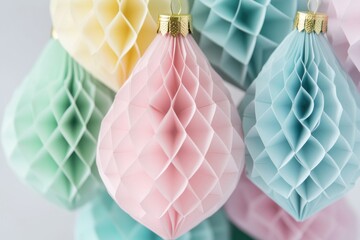 Poster - Close-up shot of colorful paper decorations