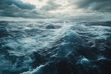 Poster - Rough sea with big waves