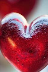 Poster - Close-up shot of a heart-shaped object