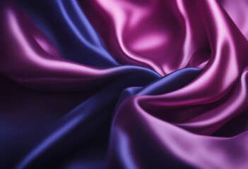 Dark blue purple pink silk satin Abstract elegant background for design Color gradient Silky smooth