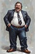 © blindblues - Ai grasso uomo d'affari che sorride 03