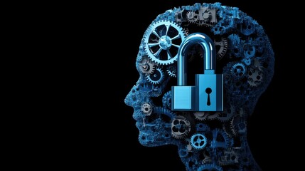Poster - Conceptual Representation of Unlocking Human Mind with Gears