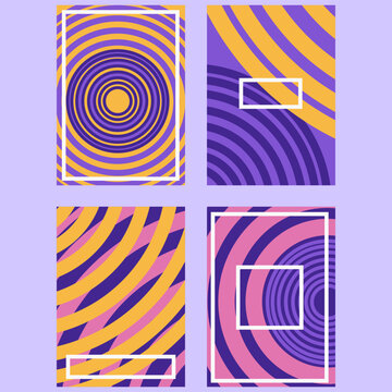 Artistic painted backgrounds illustration