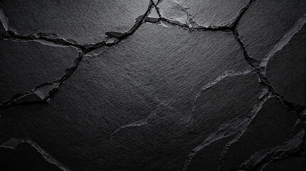 Wall Mural - cracked texture resembling dark stone, possibly nero pietra. ideal for backgrounds, design elements,