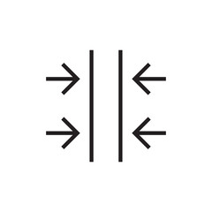 Poster - thickness icon outline stroke vector eps editable