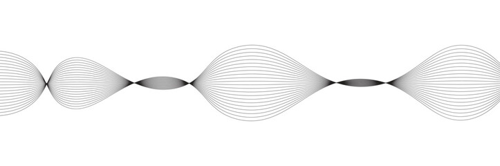 Poster - elegant black smooth wave on a white background. dynamic sound wave. abstract background with busine