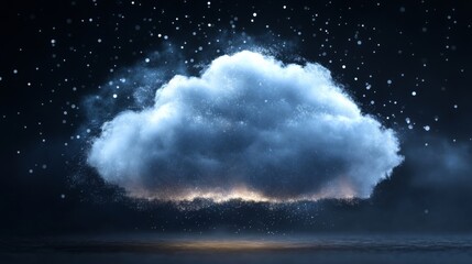 Poster - Futuristic Computing Infrastructure with Soft Light Effect