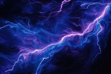 Poster - A vibrant depiction of cosmic energy with swirling purple and blue hues.