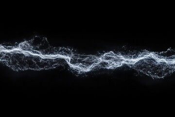 Poster - A striking visual of flowing water or energy against a dark background.