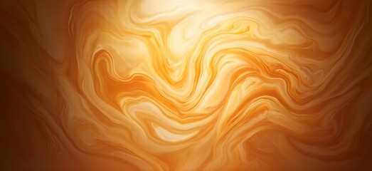 Wall Mural - A swirling abstract design in warm orange tones, creating a fluid, ethereal effect that evokes warmth and creativity.