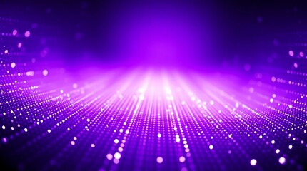 glowing purple futuristic background with bright light rays and a textured digital surface