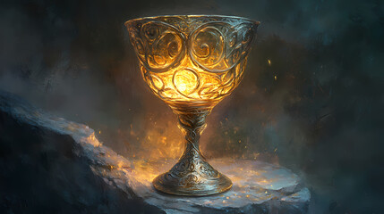 Wall Mural - large magical adorned goblet