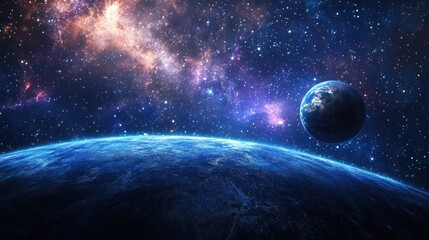a breathtaking view of earth from space,
