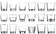 © Sakai - Multiple glasses collection isolated on transparent background for table setting