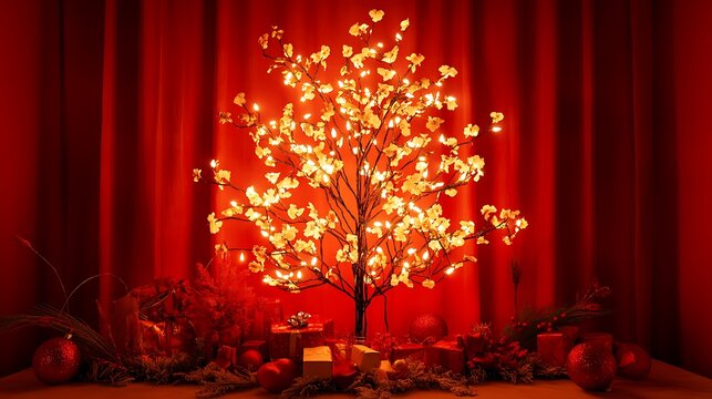 Merry Christmas and happy New Year background