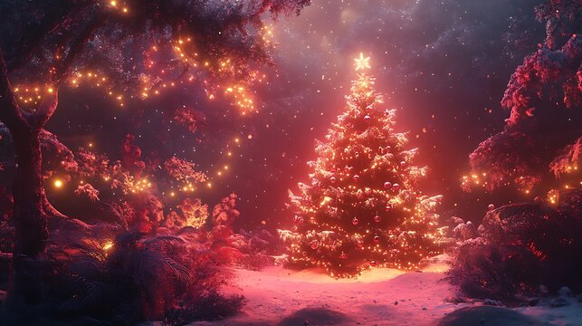 Merry Christmas and happy New Year background