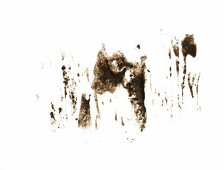 Poster - Mud scratches element isolated