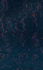 Wall Mural - glitch overlay. analog tv noise. screen distortion texture. red green blue color glowing static arti