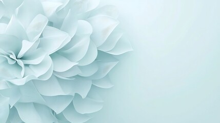 Poster - serene and elegant 3d of an abstract lotus flower design with a soft gradient infused background cre