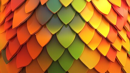 Poster - Captivating 3D featuring an abstract dragon tail design with glowing seamless textures and a dynamic text friendly layout  This mystical digital artwork showcases a blend of fantasy modern aesthetics