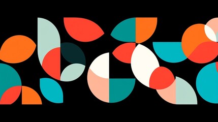 Poster - Abstract Geometric Pattern with Vibrant Colors