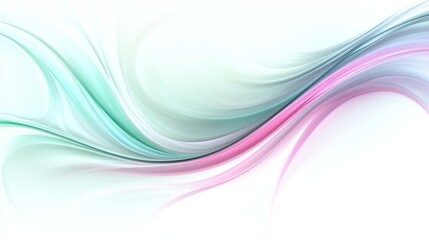 Poster - Abstract Pastel Swirls Serene and Elegant Design