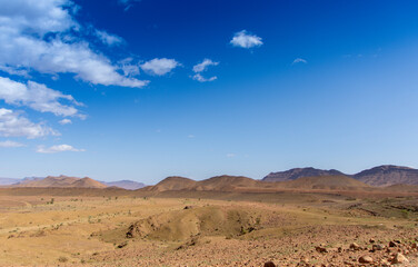 Wall Mural - Desert valley in the Moroccan countryside near the Atlas Mountains