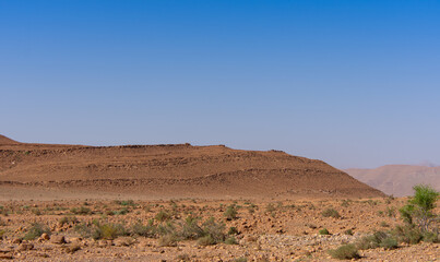 Wall Mural - Desert valley in the Moroccan countryside near the Atlas Mountains