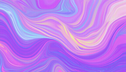 Wall Mural - a dynamic 3d background with flowing abstract shapes, vibrant gradients of blue and purple, soft lig