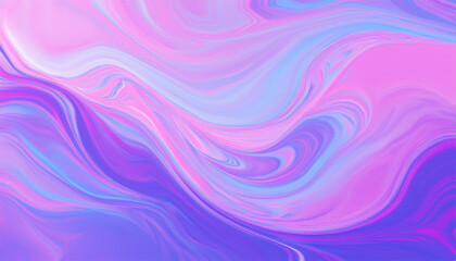 Wall Mural - a dynamic 3d background with flowing abstract shapes, vibrant gradients of blue and purple, soft lig