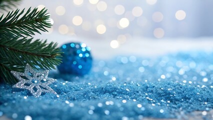 Wall Mural - Christmas decoration on bokeh background. New Year and Christmas.