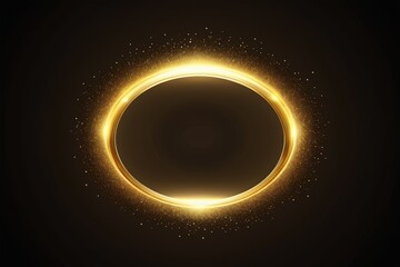 a bright glowing circle with a black background