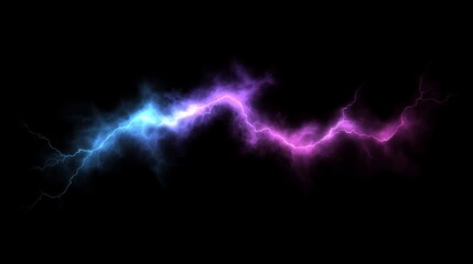 Wall Mural - electric storm dual energy plasma discharge