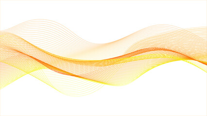 Wall Mural - abstract background with colorful swirls and lines on a white background. abstract colored 3d waves 