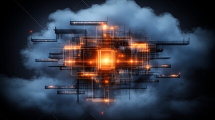 Poster - Futuristic Cloud Computing Network Data Center