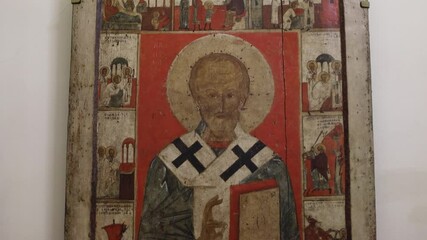 Aufkleber - Russia Vyborg 11.11.2024 Icons in the Orthodox Christian Church.