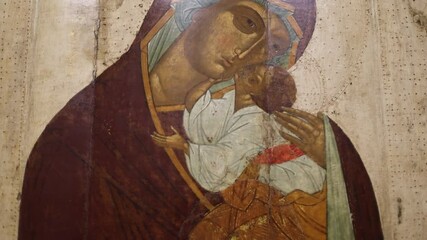 Aufkleber - Russia Vyborg 11.11.2024 Icons in the Orthodox Christian Church.