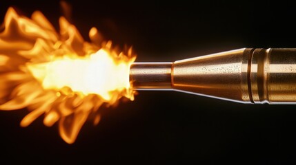 Poster - Powerful Flame Bursting from Nozzle Igniting Energy and Technology