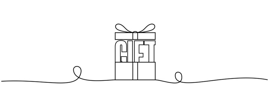 vector gift box illustration