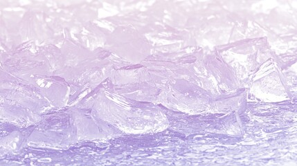 Poster - Pastel Ice Crystals A Cool and Serene Texture