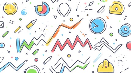 Poster - Dynamic business growth strategies office space infographic creative environment aerial view data analysis