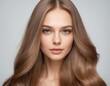 © Raditya Pawitra  - Portrait of a beautiful young woman with clean, fresh skin and long, thick hair. ai generator