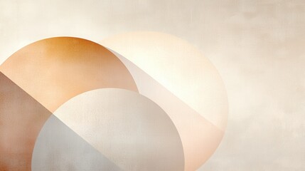 Poster - Abstract peach fuzz graphic design poster modern art studio digital artwork minimalist environment creative perspective