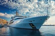 © Abdul - Luxurious yacht docked in a scenic marina.