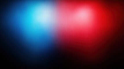 Poster - Abstract red and blue blurred lights.