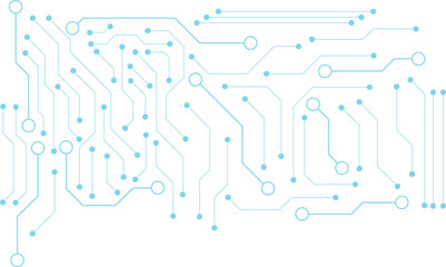 Abstract Technology Background, blue circuit board pattern